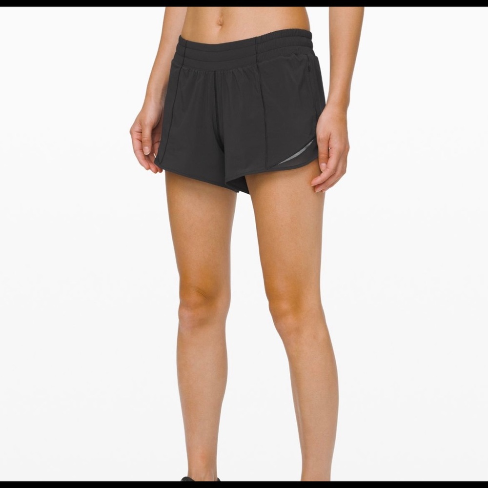 Lululemon Hotty Hot Short Black Sz 4